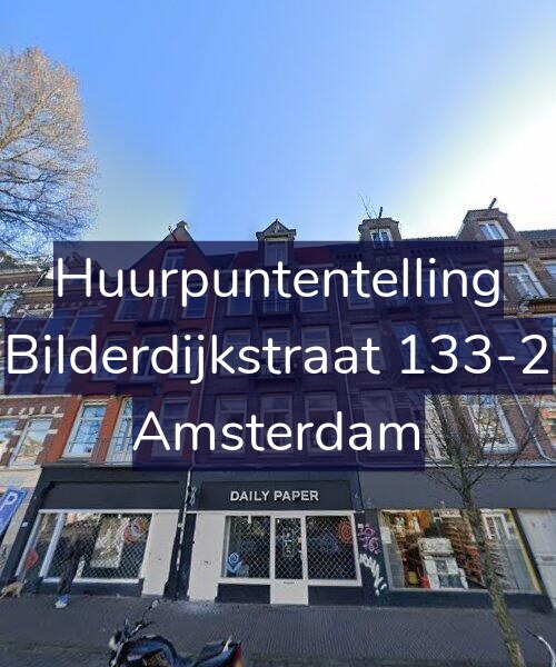 Foto gevel Huurpuntentelling voor Bilderdijkstraat 133-2, Amsterdam