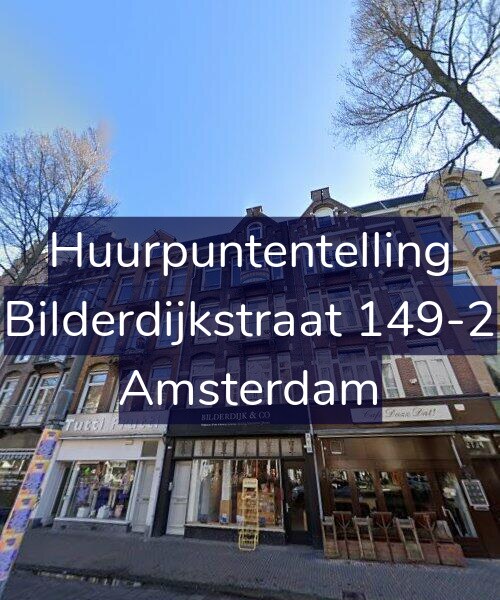 Foto gevel Huurpuntentelling voor Bilderdijkstraat 149-2, Amsterdam