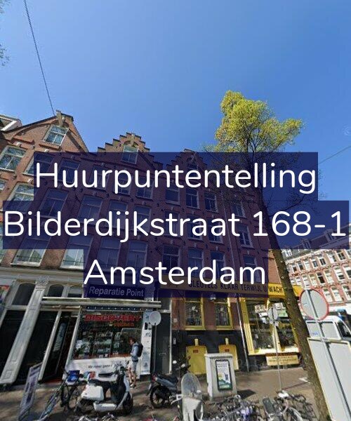 Foto gevel Huurpuntentelling voor Bilderdijkstraat 168-1, Amsterdam