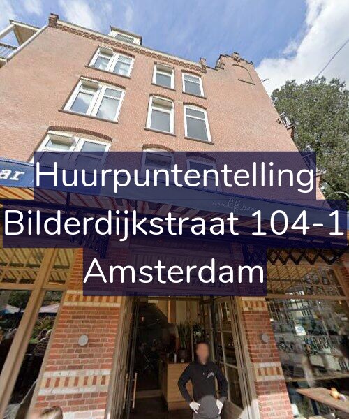 Foto gevel Huurpuntentelling voor Bilderdijkstraat 104-1, Amsterdam