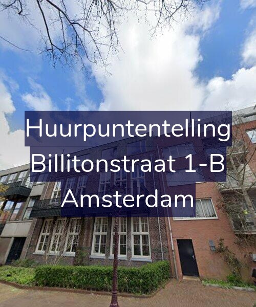 Foto gevel Huurpuntentelling voor Billitonstraat 1-B, Amsterdam