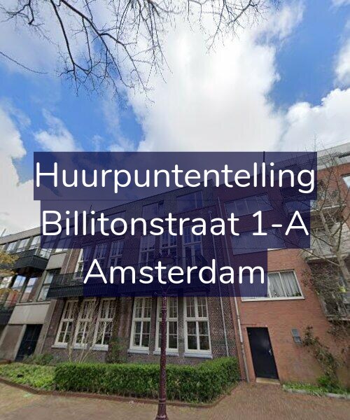 Foto gevel Huurpuntentelling voor Billitonstraat 1-A, Amsterdam