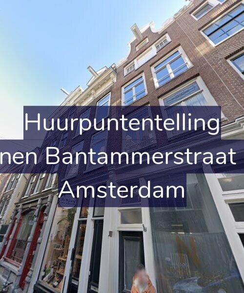 Foto gevel Huurpuntentelling voor Binnen Bantammerstraat 8-1, Amsterdam