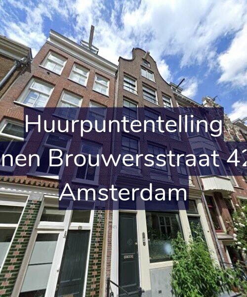 Foto gevel Huurpuntentelling voor Binnen Brouwersstraat 42-C, Amsterdam