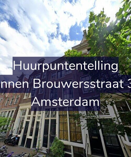 Foto gevel Huurpuntentelling voor Binnen Brouwersstraat 33, Amsterdam