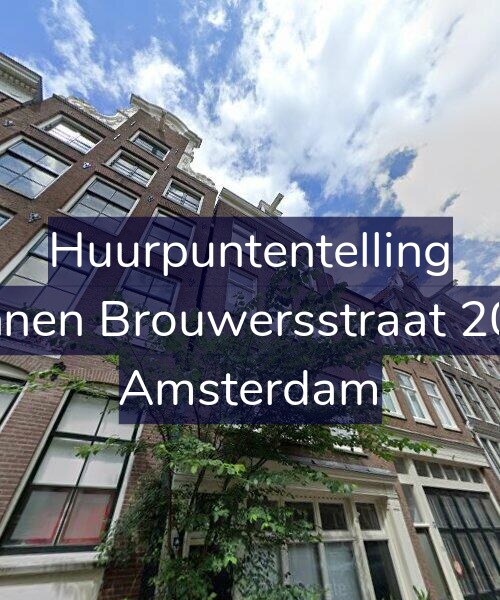 Foto gevel Huurpuntentelling voor Binnen Brouwersstraat 20-2, Amsterdam