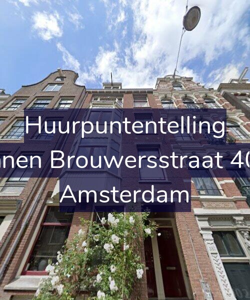 Foto gevel Huurpuntentelling voor Binnen Brouwersstraat 40-3, Amsterdam
