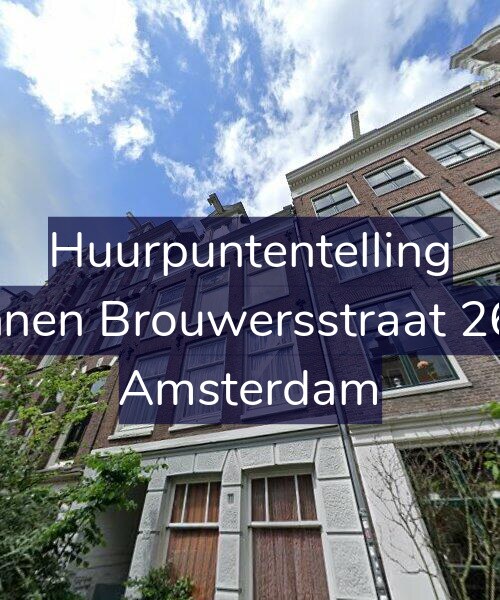 Foto gevel Huurpuntentelling voor Binnen Brouwersstraat 26-2, Amsterdam