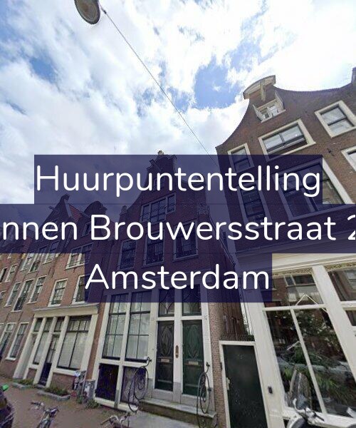 Foto gevel Huurpuntentelling voor Binnen Brouwersstraat 27, Amsterdam