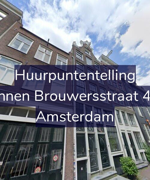 Foto gevel Huurpuntentelling voor Binnen Brouwersstraat 4-1, Amsterdam