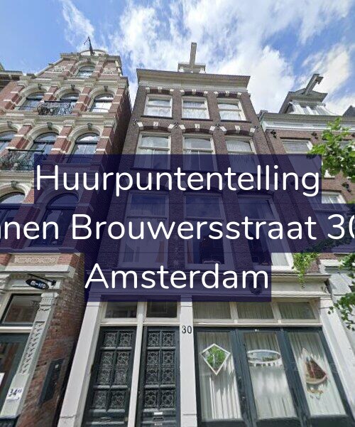 Foto gevel Huurpuntentelling voor Binnen Brouwersstraat 30-1, Amsterdam
