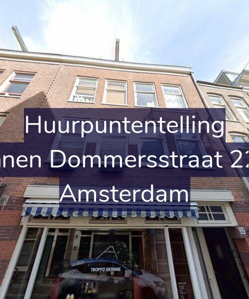 Foto gevel Huurpuntentelling voor Binnen Dommersstraat 22-1, Amsterdam