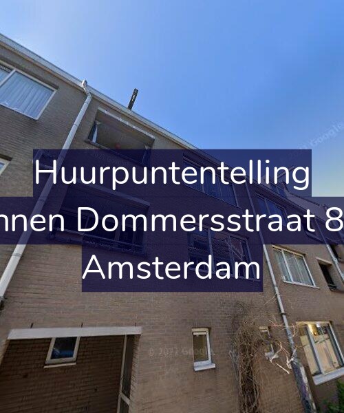 Foto gevel Huurpuntentelling voor Binnen Dommersstraat 8-D, Amsterdam
