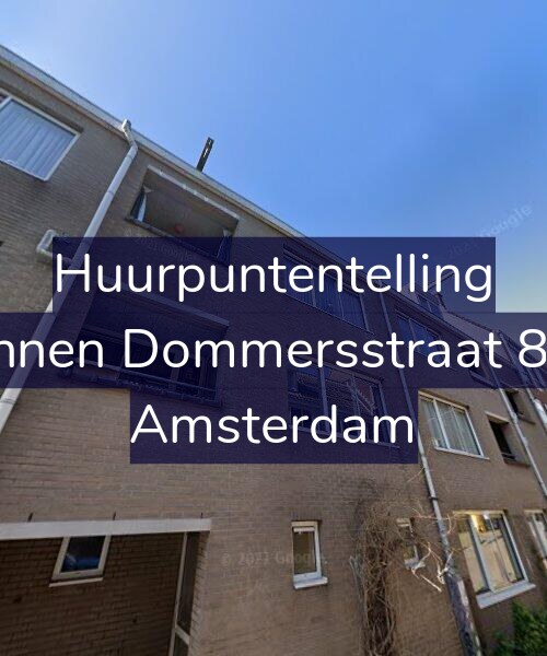 Foto gevel Huurpuntentelling voor Binnen Dommersstraat 8-A, Amsterdam
