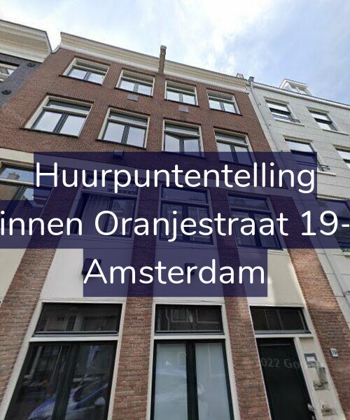Foto gevel Huurpuntentelling voor Binnen Oranjestraat 19-1, Amsterdam