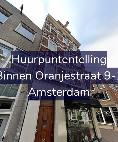 Foto gevel Huurpuntentelling voor Binnen Oranjestraat 9-1, Amsterdam