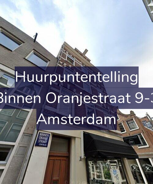 Foto gevel Huurpuntentelling voor Binnen Oranjestraat 9-3, Amsterdam