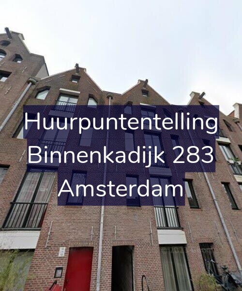Foto gevel Huurpuntentelling voor Binnenkadijk 283, Amsterdam