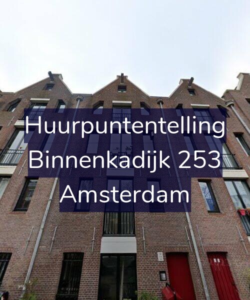 Foto gevel Huurpuntentelling voor Binnenkadijk 253, Amsterdam