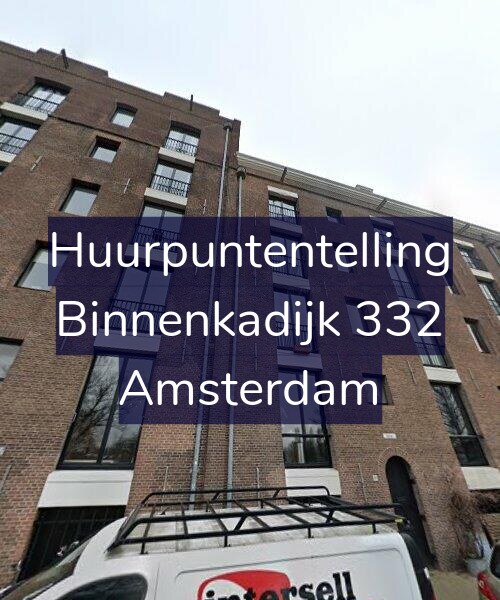 Foto gevel Huurpuntentelling voor Binnenkadijk 332, Amsterdam