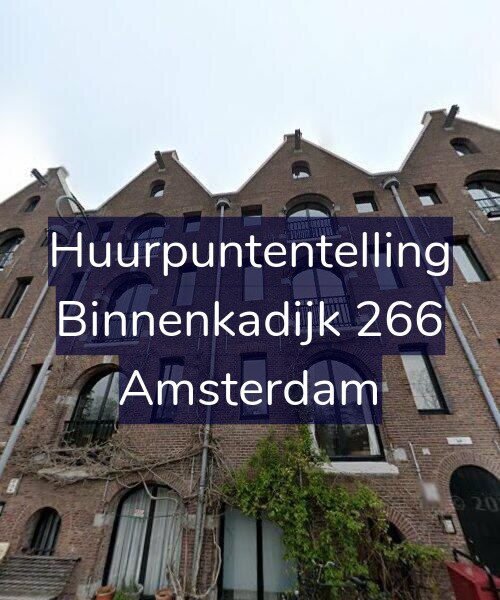Foto gevel Huurpuntentelling voor Binnenkadijk 266, Amsterdam