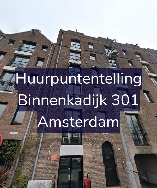 Foto gevel Huurpuntentelling voor Binnenkadijk 301, Amsterdam