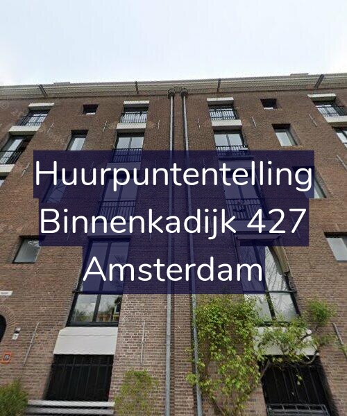 Foto gevel Huurpuntentelling voor Binnenkadijk 427, Amsterdam