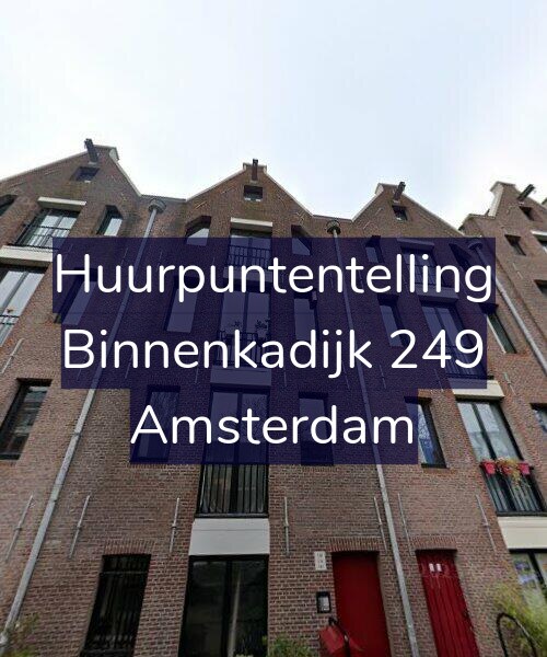 Foto gevel Huurpuntentelling voor Binnenkadijk 249, Amsterdam
