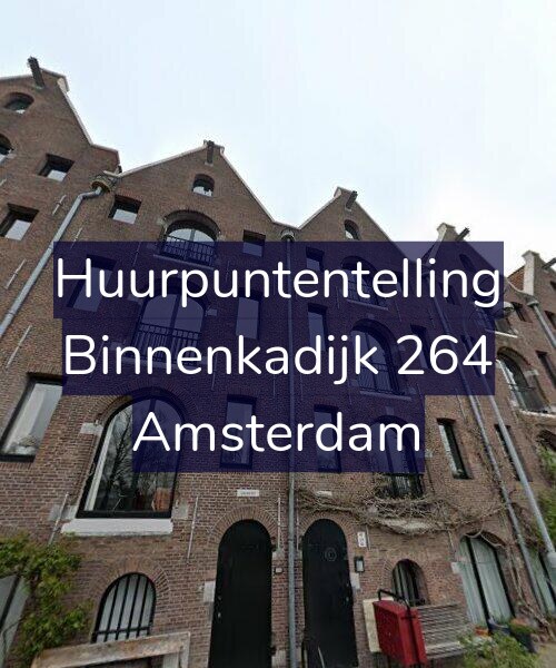 Foto gevel Huurpuntentelling voor Binnenkadijk 264, Amsterdam