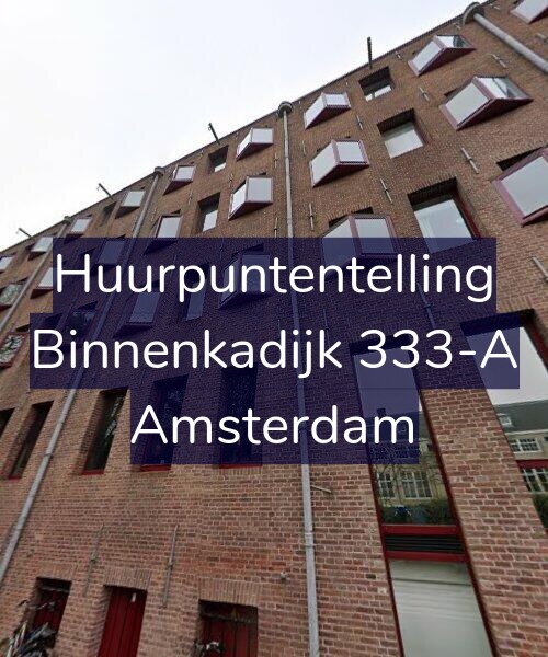 Foto gevel Huurpuntentelling voor Binnenkadijk 333-A, Amsterdam