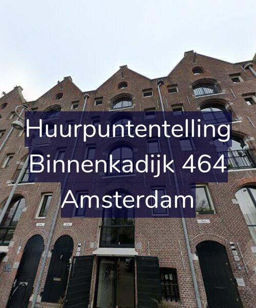 Foto gevel Huurpuntentelling voor Binnenkadijk 464, Amsterdam