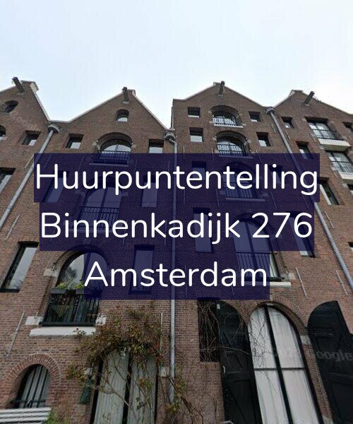 Foto gevel Huurpuntentelling voor Binnenkadijk 276, Amsterdam