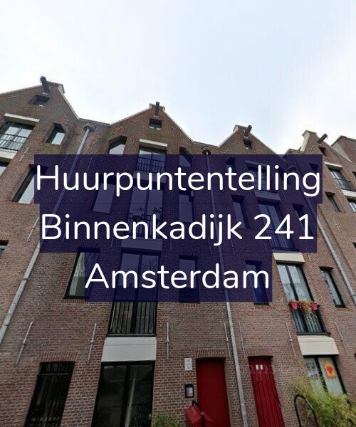 Foto gevel Huurpuntentelling voor Binnenkadijk 241, Amsterdam