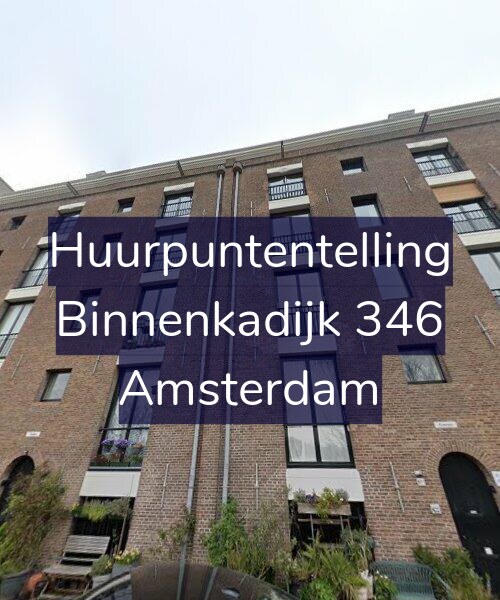 Foto gevel Huurpuntentelling voor Binnenkadijk 346, Amsterdam