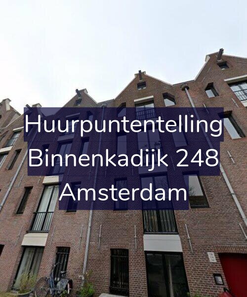 Foto gevel Huurpuntentelling voor Binnenkadijk 248, Amsterdam