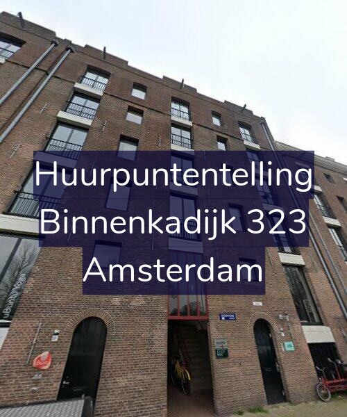 Foto gevel Huurpuntentelling voor Binnenkadijk 323, Amsterdam
