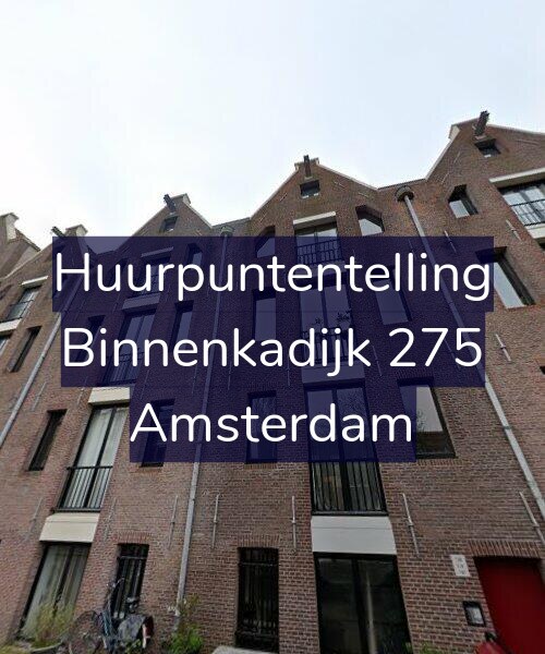 Foto gevel Huurpuntentelling voor Binnenkadijk 275, Amsterdam
