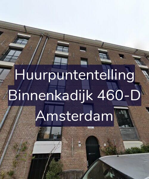 Foto gevel Huurpuntentelling voor Binnenkadijk 460-D, Amsterdam