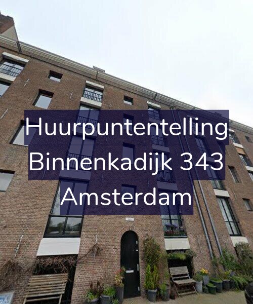 Foto gevel Huurpuntentelling voor Binnenkadijk 343, Amsterdam