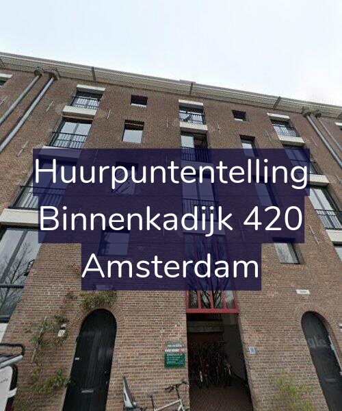Foto gevel Huurpuntentelling voor Binnenkadijk 420, Amsterdam