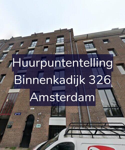 Foto gevel Huurpuntentelling voor Binnenkadijk 326, Amsterdam