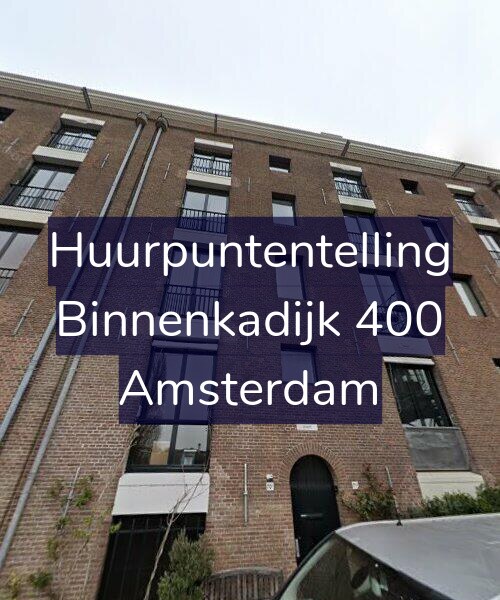 Foto gevel Huurpuntentelling voor Binnenkadijk 400, Amsterdam