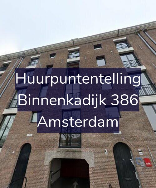 Foto gevel Huurpuntentelling voor Binnenkadijk 386, Amsterdam