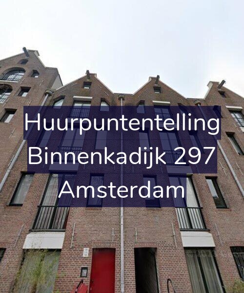 Foto gevel Huurpuntentelling voor Binnenkadijk 297, Amsterdam