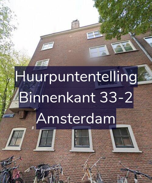Foto gevel Huurpuntentelling voor Binnenkant 33-2, Amsterdam