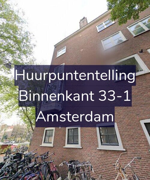 Foto gevel Huurpuntentelling voor Binnenkant 33-1, Amsterdam