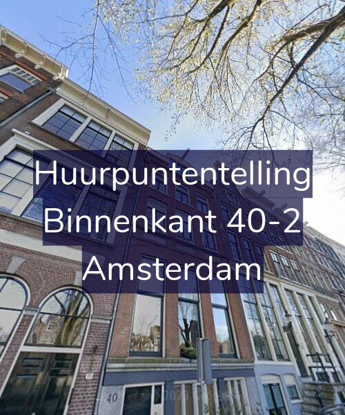 Foto gevel Huurpuntentelling voor Binnenkant 40-2, Amsterdam
