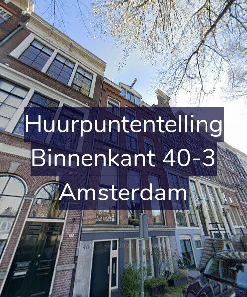 Foto gevel Huurpuntentelling voor Binnenkant 40-3, Amsterdam