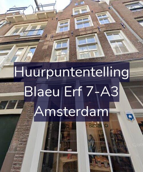 Foto gevel Huurpuntentelling voor Blaeu Erf 7-A3, Amsterdam