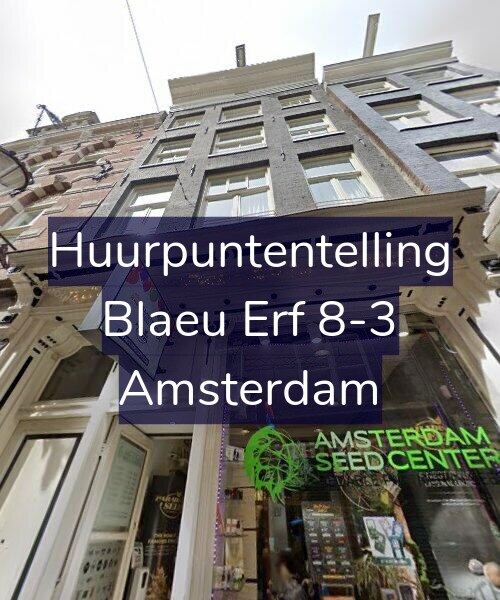 Foto gevel Huurpuntentelling voor Blaeu Erf 8-3, Amsterdam